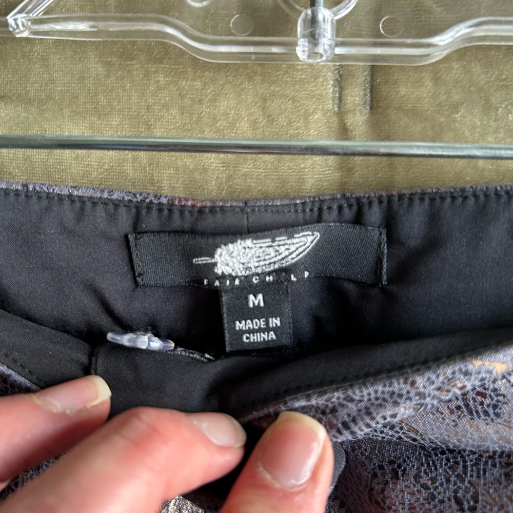 Faux Leather Printed Pants - Picture 2 of 7